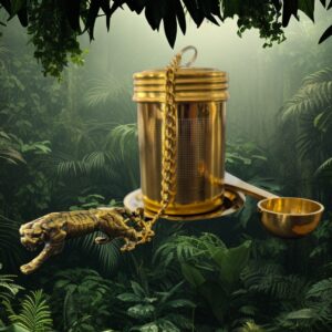 Golden Tiger 🐅 Infuser Set W/Spoon
