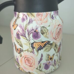 Botanical Stainless Steel Infuser Teapot - Butterflies & Blooms